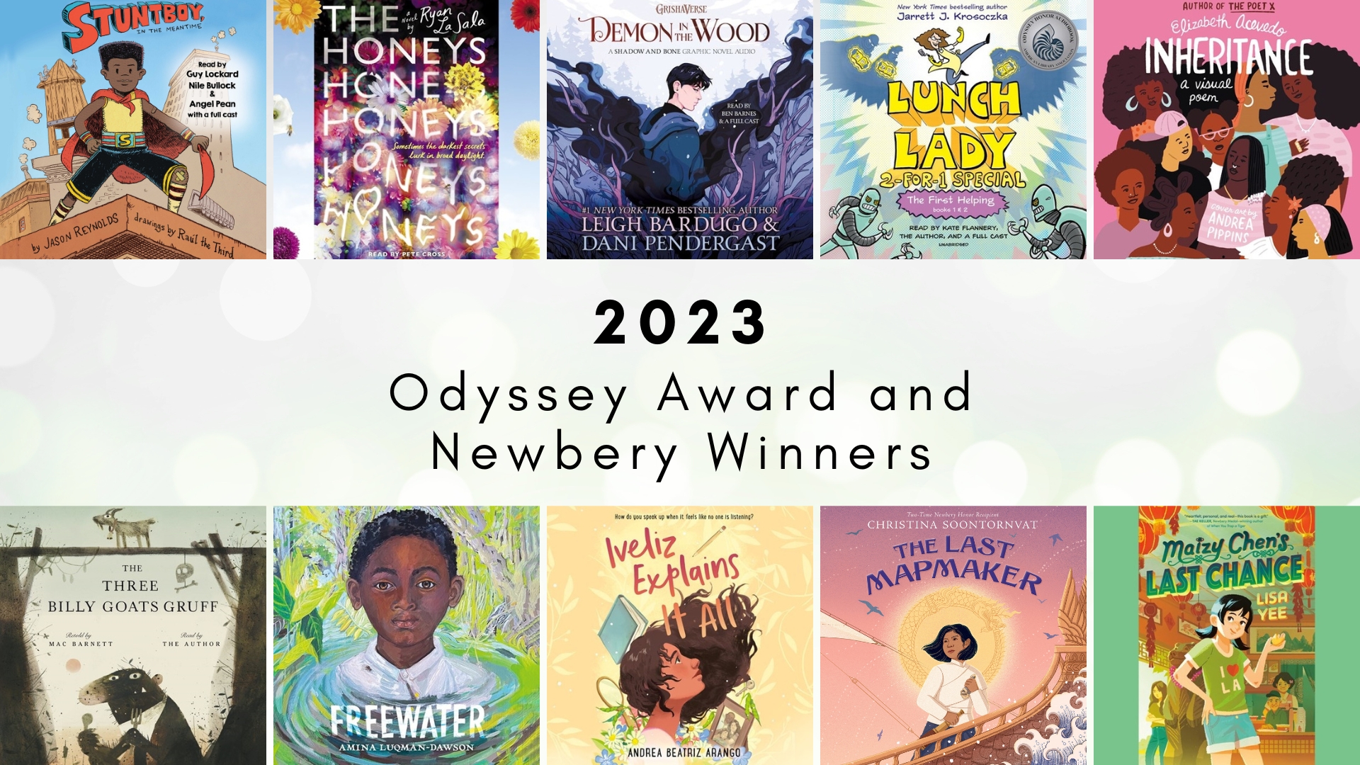 AudioFile Magazine 2023 Odyssey Award and Newbery Winners